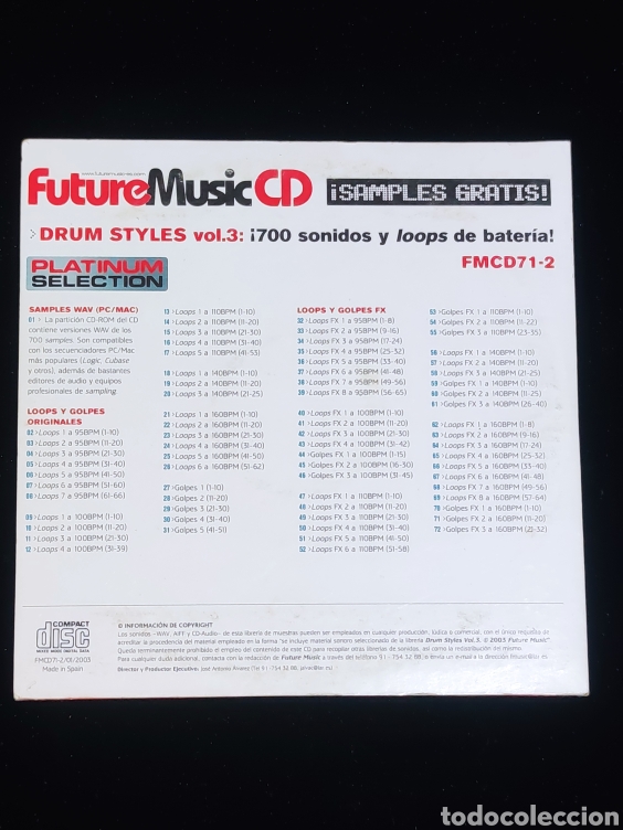 M&uacute;sica de colecci&oacute;n: Cd future music, fmcd71, enero 2003. - Foto 2
