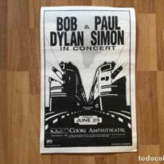 Música de colección: CARTEL CONCIERTO BOB DYLAN Y PAUL SIMON EN EL COORS AMPHITHEATRE USA