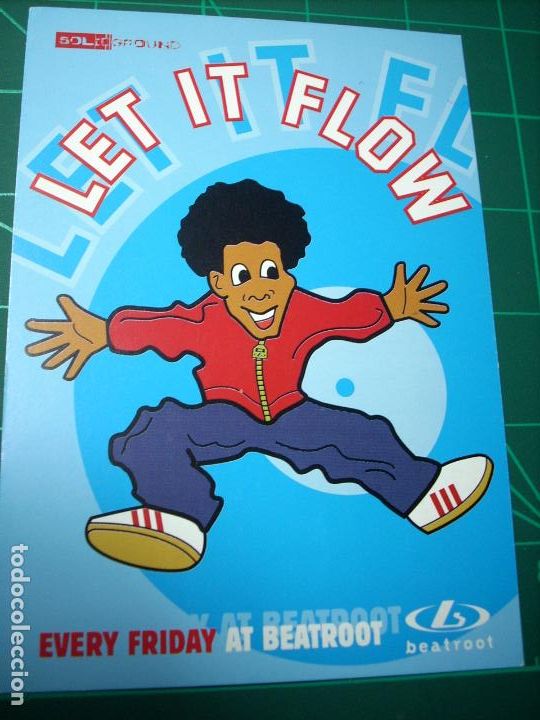 M&uacute;sica de colecci&oacute;n: FLYER LET IT FLOW-BEATROOT NOTTINGHAM 2001.WRIGHTY-BERTIE B-NATHAN HADLEY - Foto 1