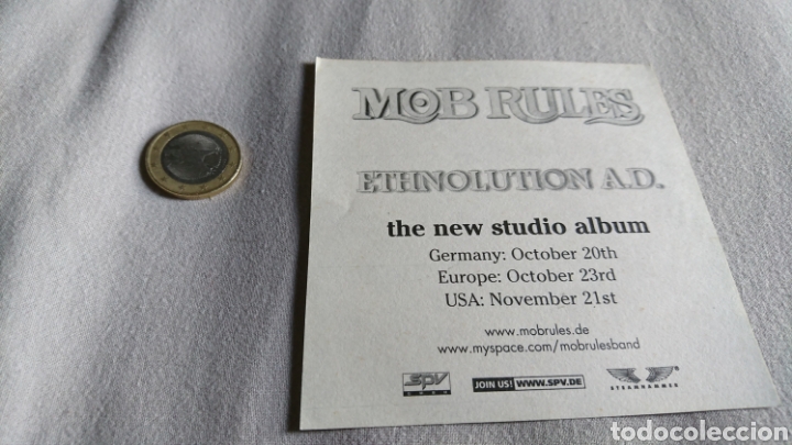 M&uacute;sica de colecci&oacute;n: Mob Rules sticker pegatina Ethnolution A. D. - Foto 2