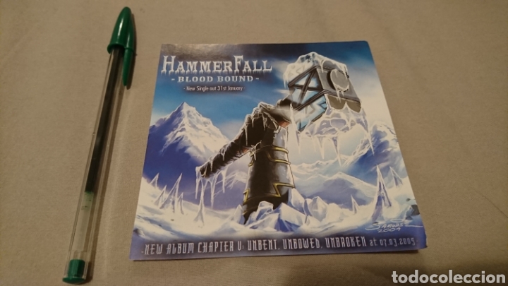 M&uacute;sica de colecci&oacute;n: Hammerfall sticker pegatina Blood Bound - Foto 1