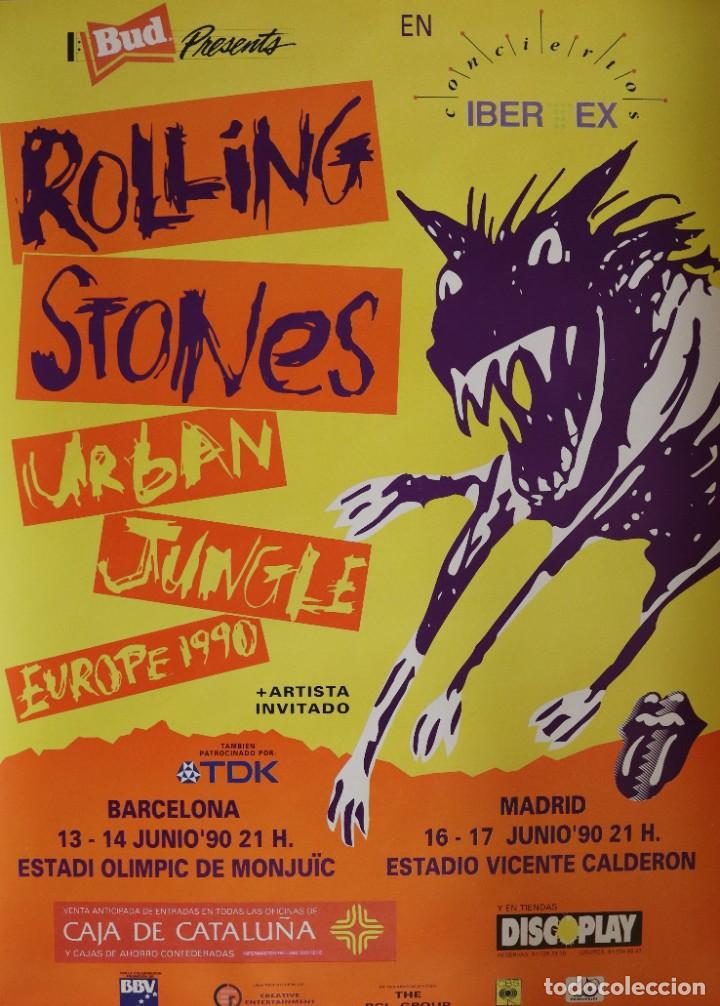 Musique de collection: Poster Rolling Stones. NUEVO. Cartel Original. 90'