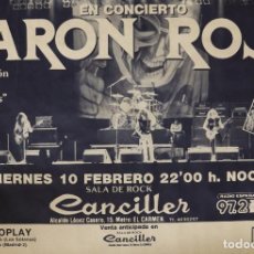 Música de colección: CARTEL BARON ROJO (SALA CANCILLER). Lote 242178160