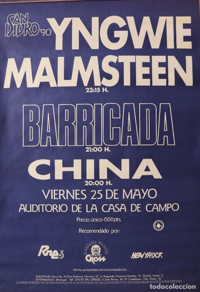 M&uacute;sica de colecci&oacute;n: Cartel Yngwie Malmsteen + Barricada