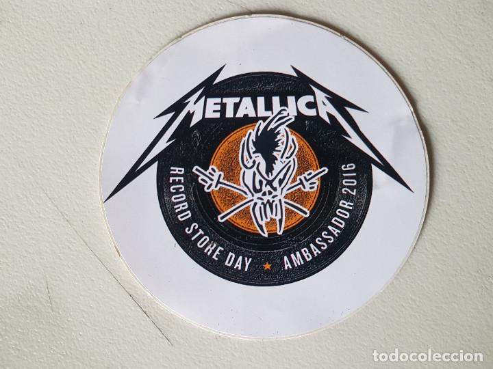 M&uacute;sica de colecci&oacute;n: PEGATINA METALLICA RECORD STORE DAY AMBASSADOR 2016