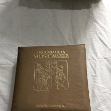 Música de colección: ÁLBUM DE DISCOS HISTORIA DE LA MÚSICA CÓDEX - VER FOTOS. Lote 245425285