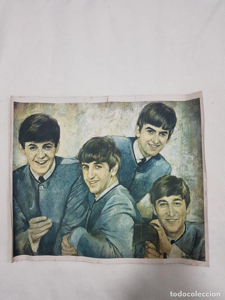M&uacute;sica de colecci&oacute;n: THE BEATLES: TELA ORIGINAL DE 1964 LEO JANSEN U.S.A PARA ENMARCAR-MEMORABILIA U.S.A-COLLECTORS