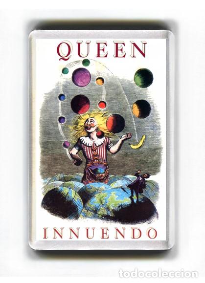 M&uacute;sica de colecci&oacute;n: IMAN ACRILICO NEVERA - MUSICA - QUEEN INNUENDO