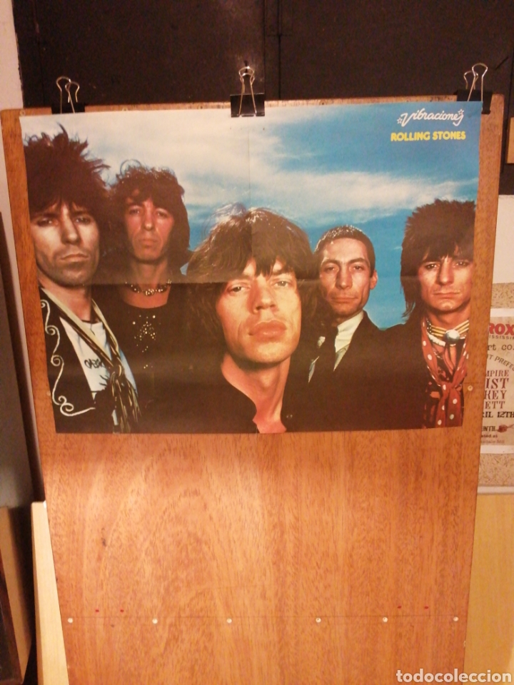 M&uacute;sica de colecci&oacute;n: Poster. Rolling Stones. Vibraciones. 56 x42 cm.