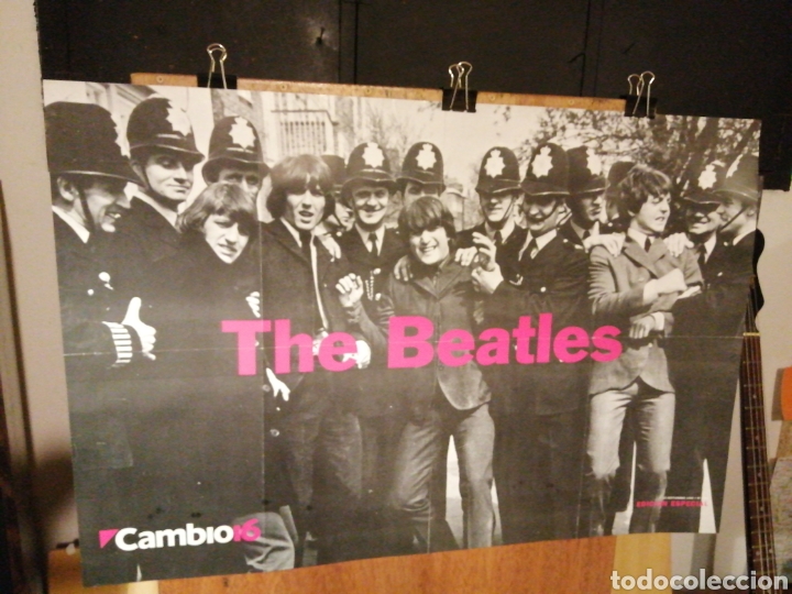 M&uacute;sica de colecci&oacute;n: Poster. The Beatles. Cambio 16. A&ntilde;o 1993. 57 x 84 cm.