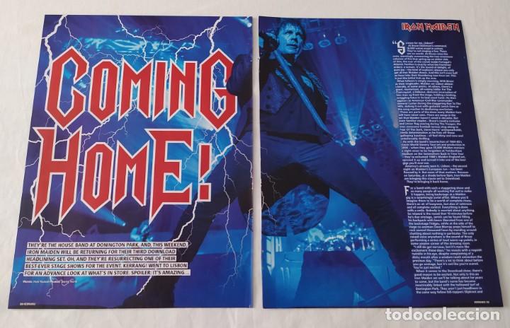 M&uacute;sica de colecci&oacute;n: IRON MAIDEN CLIPPINGS REVISTA KERRANG - Foto 1