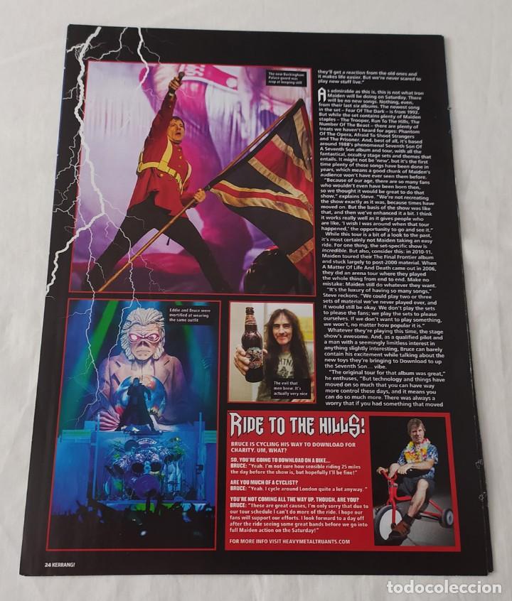 M&uacute;sica de colecci&oacute;n: IRON MAIDEN CLIPPINGS REVISTA KERRANG - Foto 3