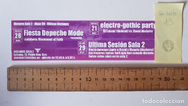 M&uacute;sica de colecci&oacute;n: FLYER FIESTA DEPECHE MODE AKELARRE CLUB 1999 DARK SINIESTRO ELECTRO-GOTHIC PARTY