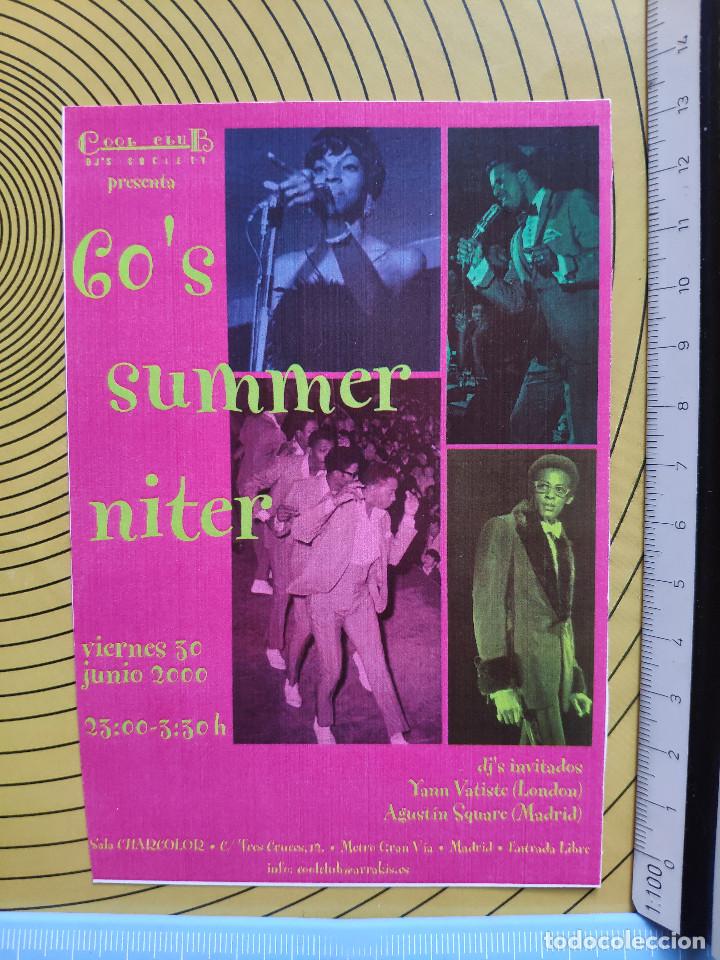 Collectible Music: FLYER COOL CLUB * 30 JUNIO 2000 * SALA CHARCOLOR * 60'S SUMMER NITER * PERFECTO ESTADO