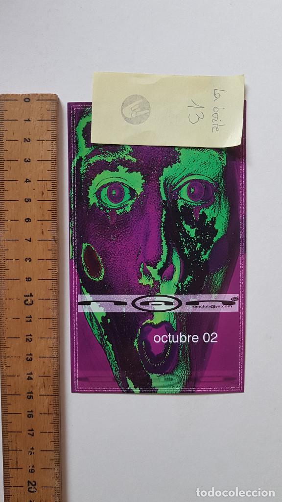 M&uacute;sica de colecci&oacute;n: FLYER NAN CLUB A&Ntilde;O 2002 SURGEON, ANDREU NAKI, TONY VERDI TECHNO