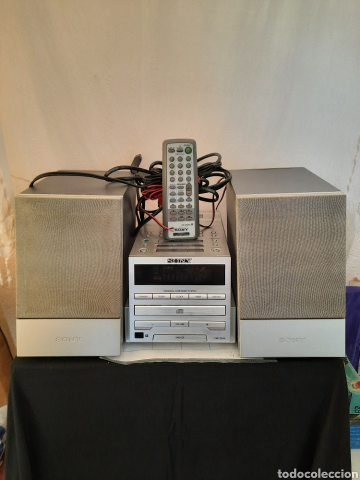 M&uacute;sica de colecci&oacute;n: SONY Minicadena CD audio casetes radio con mando.