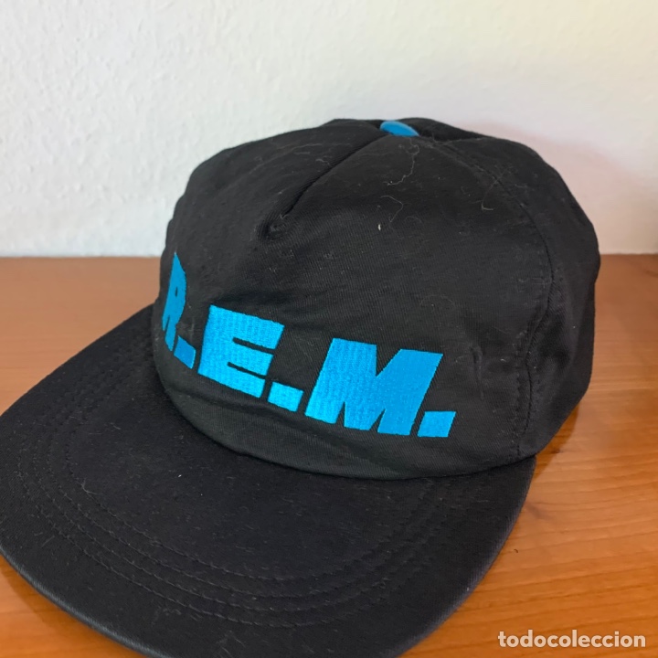 M&uacute;sica de colecci&oacute;n: Antigua gorra rem r.e.m. gira del disco lp monster a&ntilde;os 80