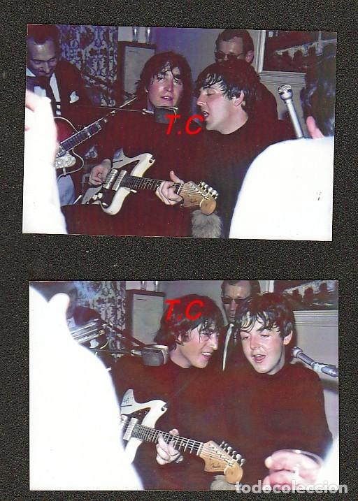 M&uacute;sica de colecci&oacute;n: THE BEATLES: 2 FOTOS de 1965 FILMACION DE HELP!- PAPEL BRILLANTE- RAREZA COLECCIONISTAS