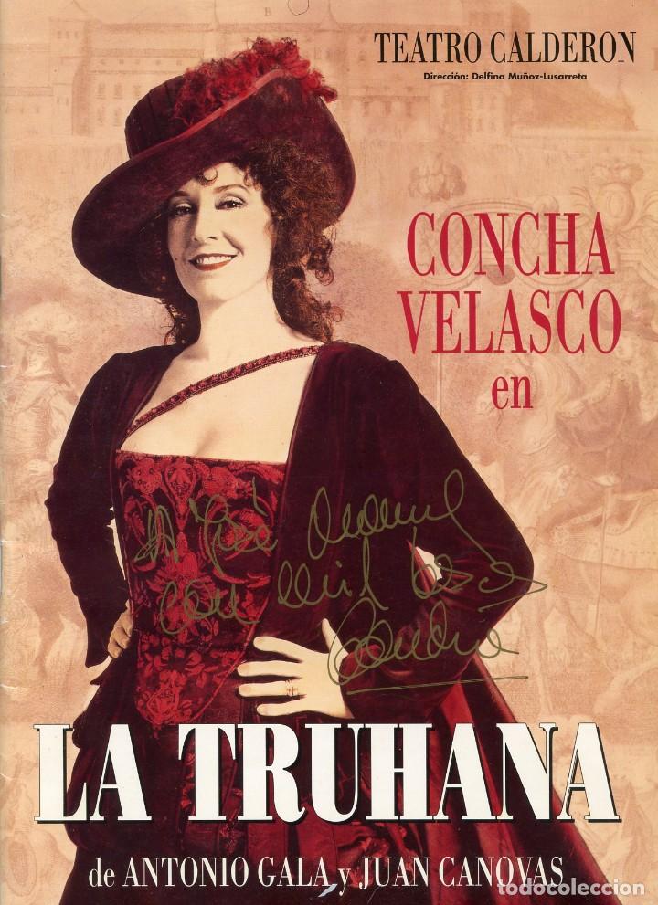 M&uacute;sica de colecci&oacute;n: PROGRAMA DE LUJO DE LA THUHANA, CONCHA VELASCO. 1992. &iexcl;FIRMADO! - Foto 1