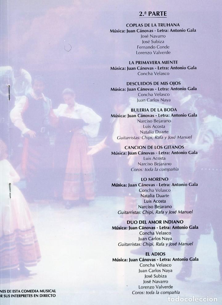 M&uacute;sica de colecci&oacute;n: PROGRAMA DE LUJO DE LA THUHANA, CONCHA VELASCO. 1992. &iexcl;FIRMADO! - Foto 6