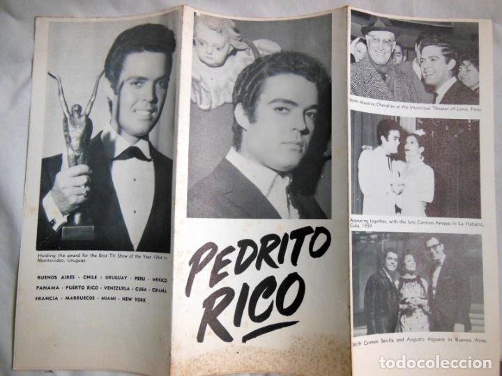 M&uacute;sica de cole&ccedil;&atilde;o: Folleto Publicidad : PEDRITO RICO
