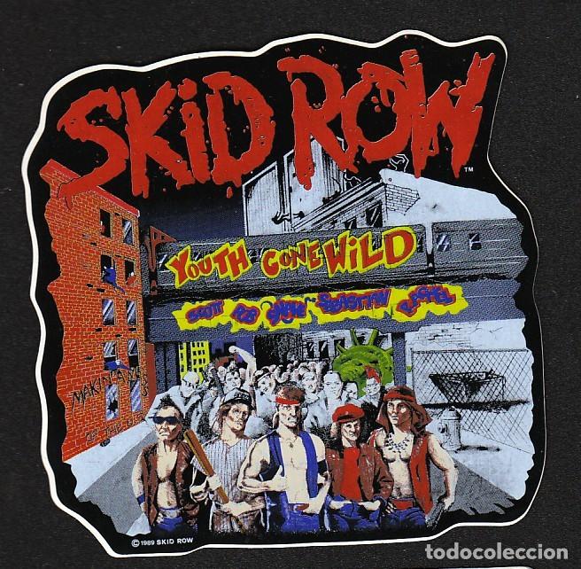 Collectible Music: SKID ROW: ANTIGUA PEGATINA DE VINILO- ULTIMA EN STOCK- PROVIENE DE LOTE VINTAGE-ULTIMA!!