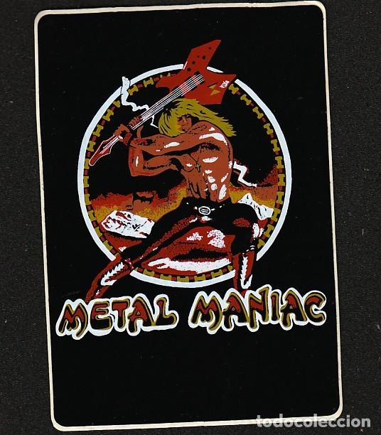 M&uacute;sica de cole&ccedil;&atilde;o: METAL MANIA: HEAVY METAL-ANTIGUA PEGATINA DE VINILO- ULTIMA EN STOCK- PROVIENE DE LOTE VINTAGE!!
