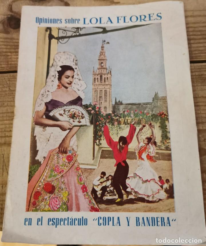 M&uacute;sica de colecci&oacute;n: Antiguo Programa LOLA FLORES en COPLA Y BANDERA en Teatro Cervantes de Sevilla - A&ntilde;o 1954