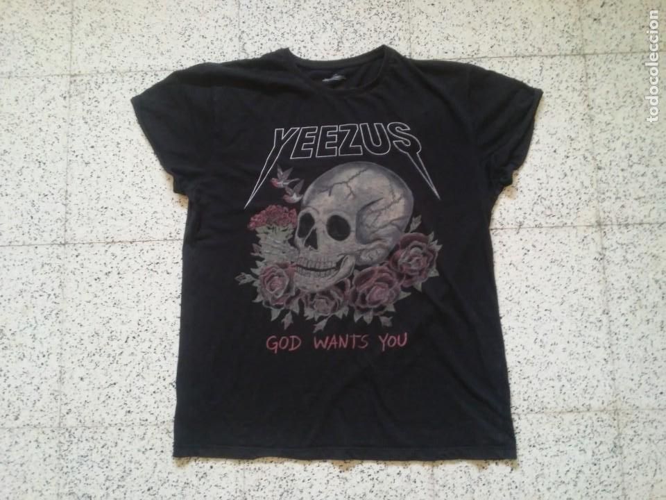 M&uacute;sica de colecci&oacute;n: Camiseta Yeezus God Wants You calavera Talla Large