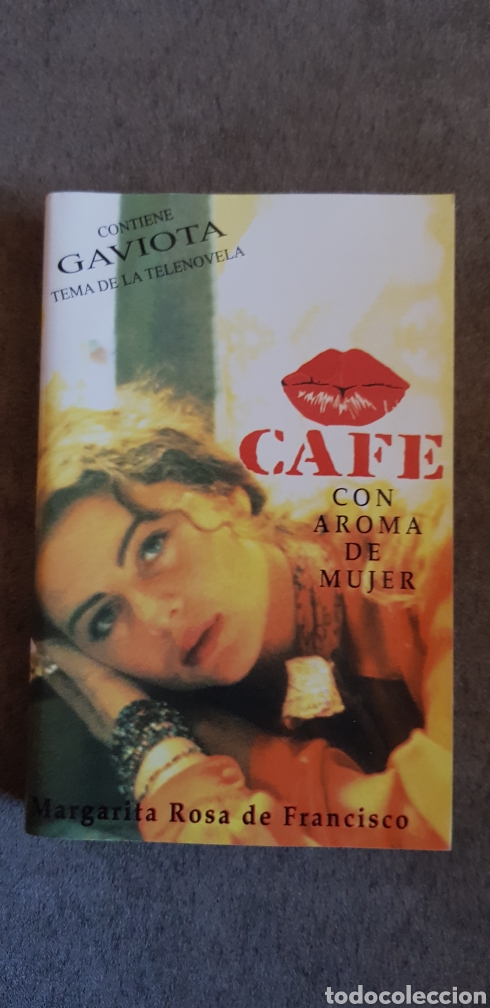 M&uacute;sica de cole&ccedil;&atilde;o: Car&aacute;tula de casete CAF&Eacute; CON AROMA DE MUJER (Margarita Rosa de Francisco)
