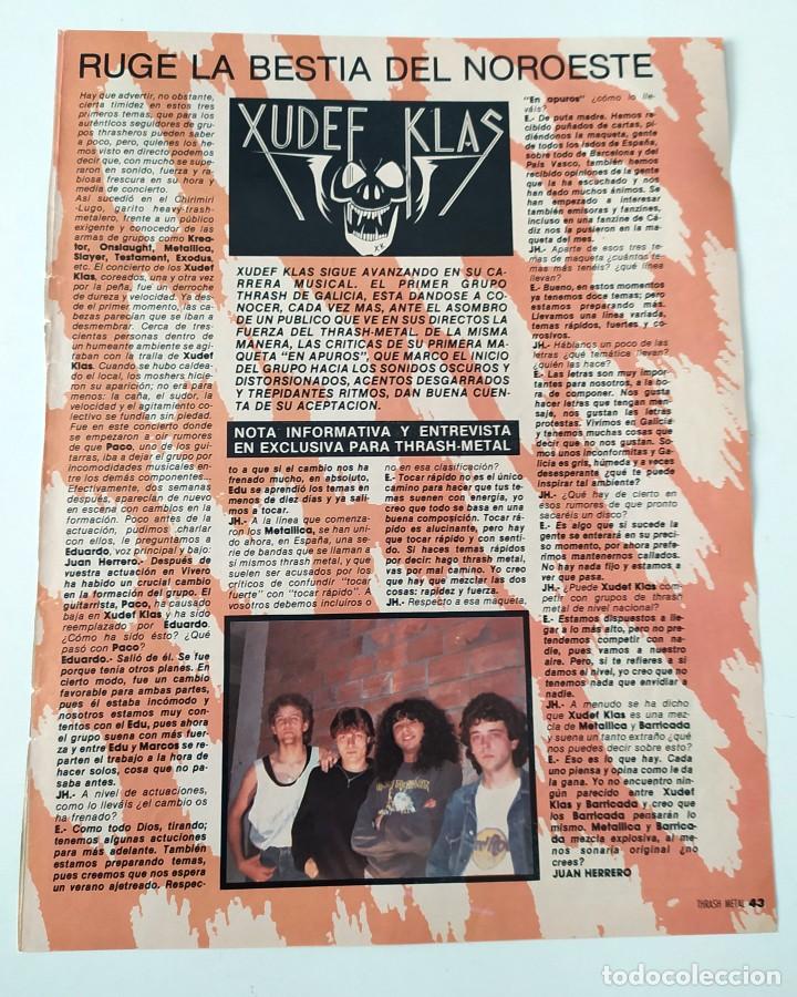 Collectible Music: XUDEF KLAS - RECORTE REVISTA CLIPPINGS ENTREVISTA