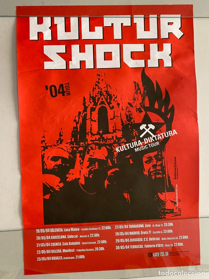 M&uacute;sica de cole&ccedil;&atilde;o: P&oacute;ster cartel Kultur shock 2004 tour kultura-diktadura music tour