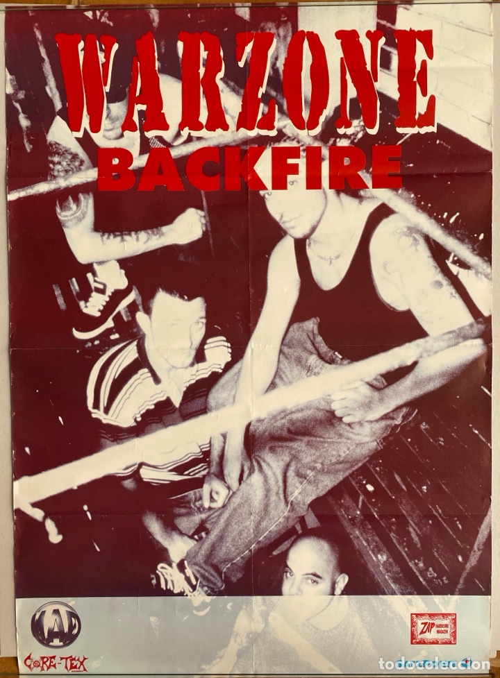 M&uacute;sica de colecci&oacute;n: Cartel p&oacute;ster Warzone Backfire Core-Tex Hardcore - Foto 1