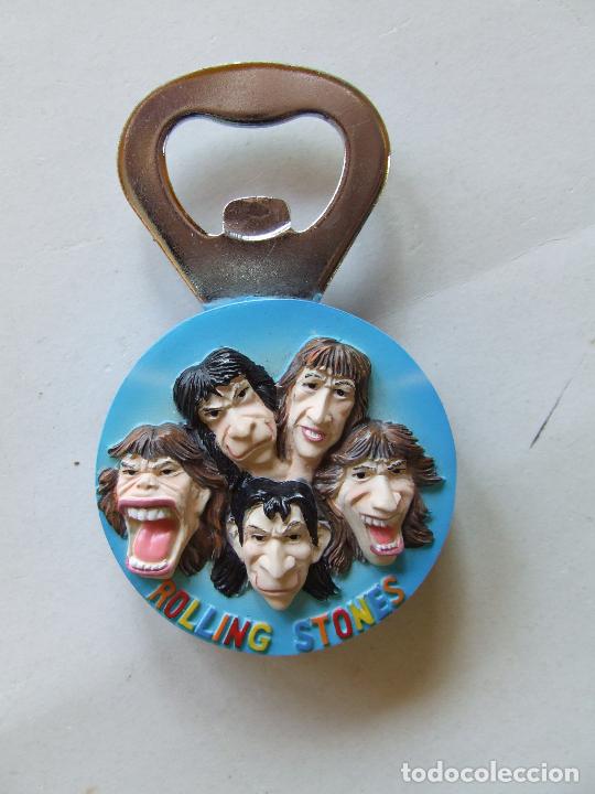 M&uacute;sica de colecci&oacute;n: THE ROLLING STONES ABREBOTELLAS CON IMAN PARA NEVERA