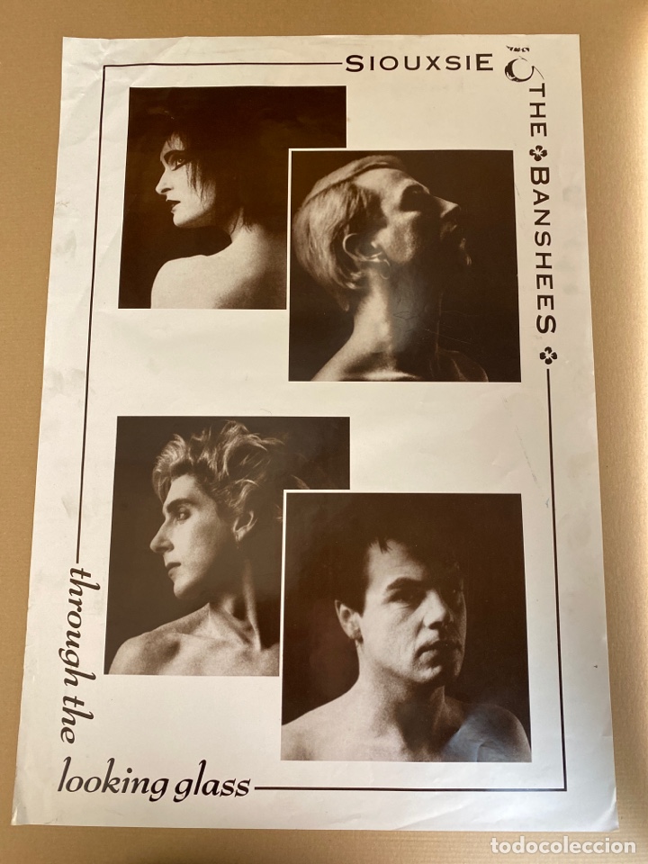 M&uacute;sica de cole&ccedil;&atilde;o: Cartel p&oacute;ster Siouxsie and the Banshees - Through the looking glass 1987