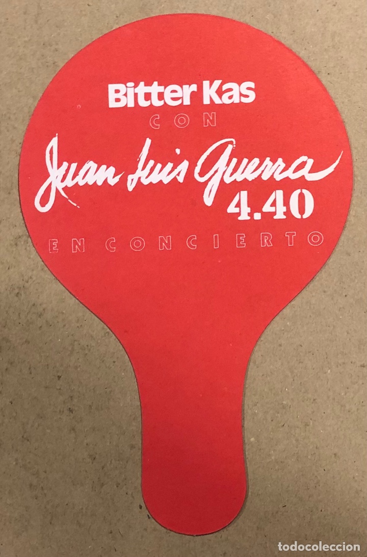 M&uacute;sica de colecci&oacute;n: JUAN LUIS GUERRA Y 4.40. ABANICO PROMOCIONAL DE LA GIRA COLORAO (1991). BITTER KAS