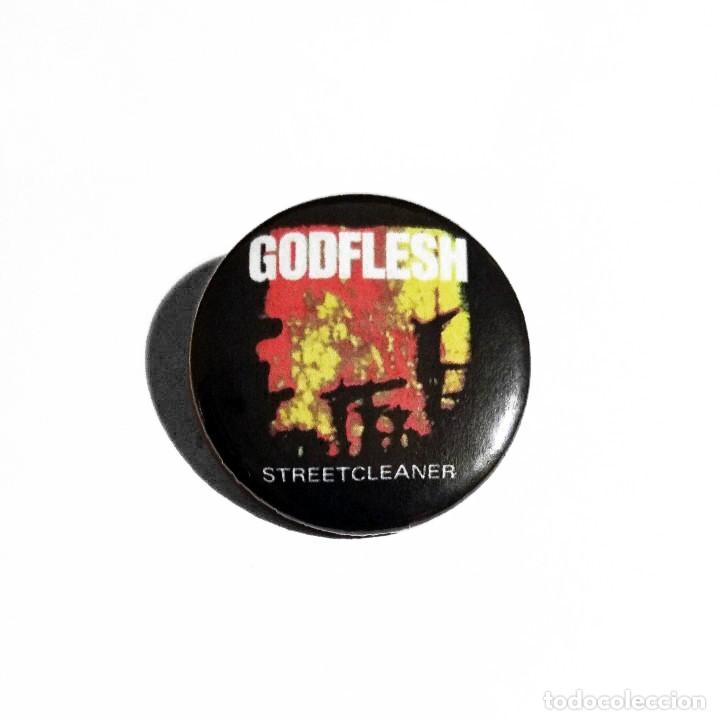 Collectible Music: GODFLESH - STREETCLEANER CHAPA 31MM (CON IMPERDIBLE) - INDUSTRIAL METAL