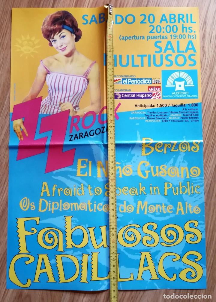 Musica di collezione: CARTEL CONCIERTO Los Fabulosos Cadillac el Ni&ntilde;o Gusano Berzas Diplomaticos de Montealto 1996