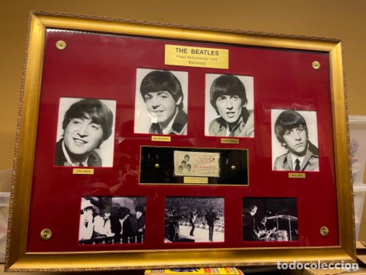 M&uacute;sica de colecci&oacute;n: THE BEATLES ENTRADA ORIGINAL CONCIERTO BARCELONA ENMARCADO CON FOTOGRAFIAS (GBM)