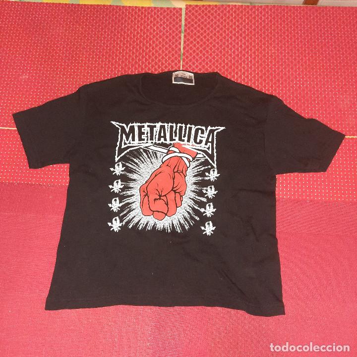 M&uacute;sica de colecci&oacute;n: METALLICA - CAMISETA DE ALGODON - TALLA 32 - COMPRADA EN UNA GIRA DE LOS A&Ntilde;OS 90