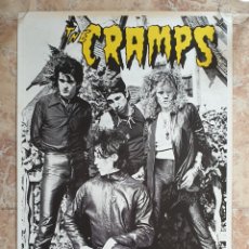 Música de colección: POSTER ORIGINAL THE CRAMPS - TOUR 1981 - REPRINT 1990S. Lote 110421175