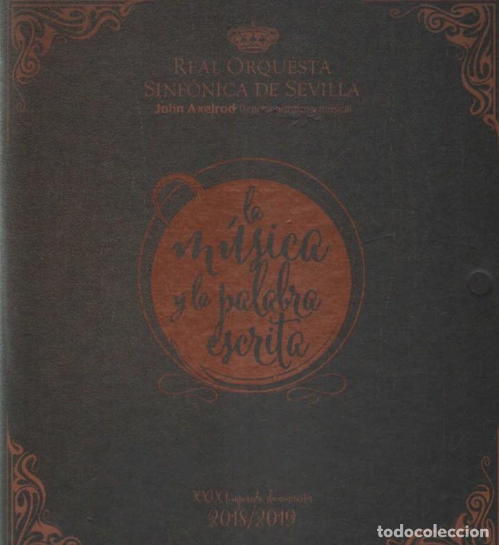 M&uacute;sica de colecci&oacute;n: LA MUSICA Y LA PALABRA ESCRITA. XXIX TEMPORADA DE CONCIERTOS 2018/19. AXELROD, JOHN. A-MU-977