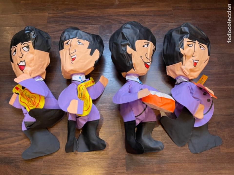 M&uacute;sica de colecci&oacute;n: THE BEATLES 4 MU&Ntilde;ECOS HINCHABLES ORIGINALES BAJO LICENCIA NEMS LTD 1966 (GBM)