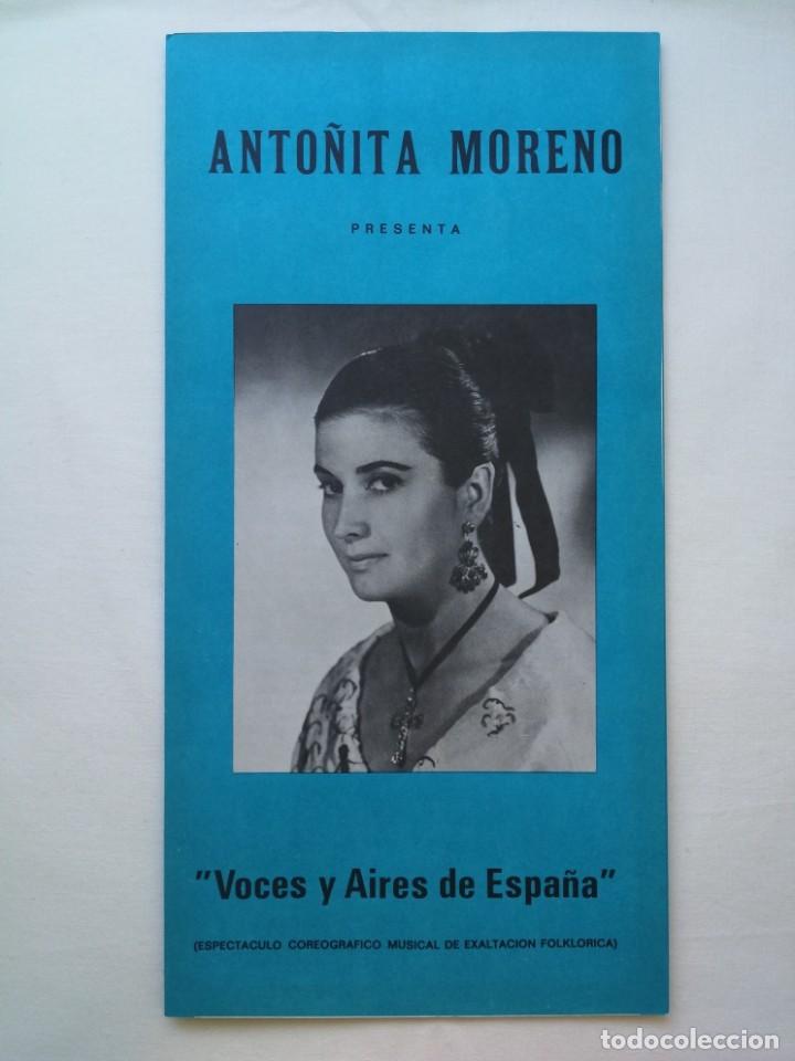 M&uacute;sica de colecci&oacute;n: ANTO&Ntilde;ITA MORENO &ndash; LIBRETO DE ESPECT&Aacute;CULO - Foto 1