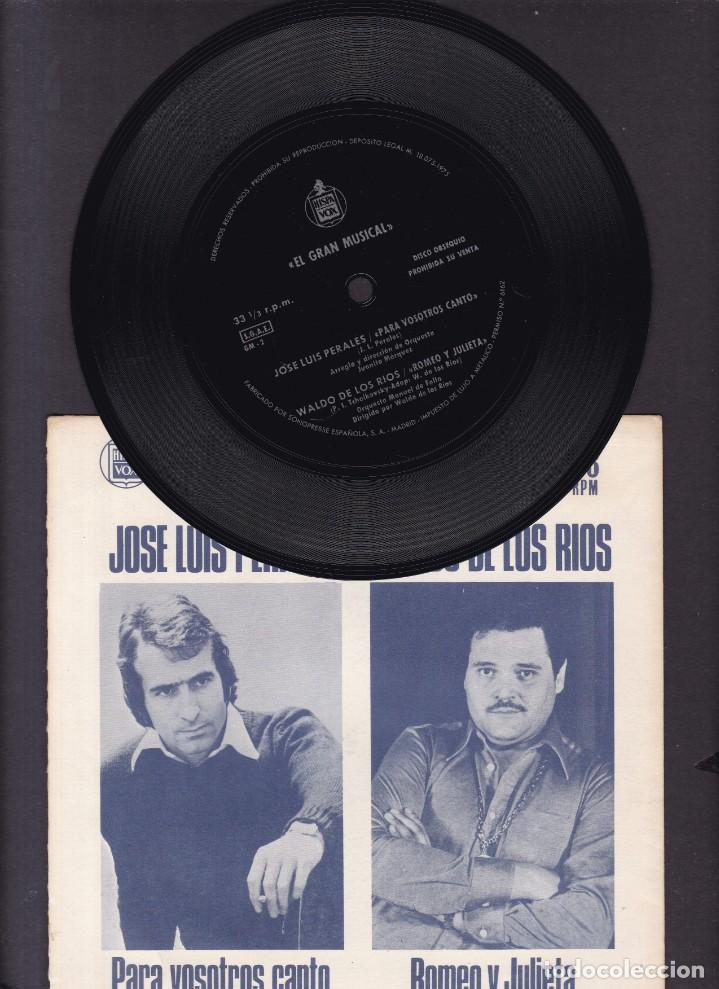 M&uacute;sica de colecci&oacute;n: EL GRAN MUSICAL - DISCOFLEX - JOSE LUIS PERALES & WALDO DE LOS RIOS - DISCO OBSEQUIO N&ordm; 2 / 1975
