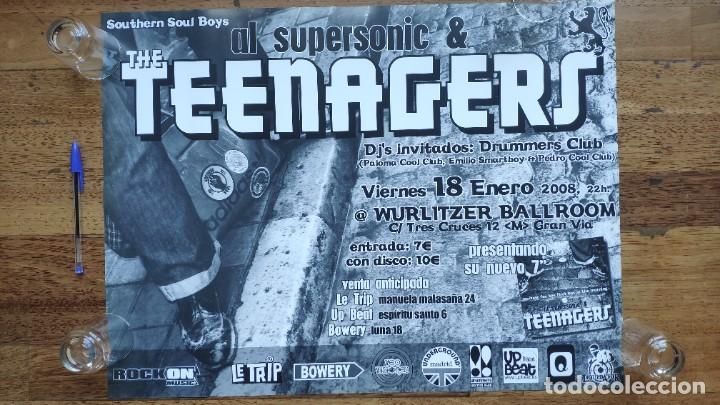 Musica di collezione: AL SUPERSONIC & THE TEENAGERS - Cartel PERFECTO 44 X 59 * 18 enero 2008 * Presentaci&oacute;n su 1er SINGLE