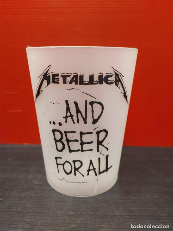 M&uacute;sica de colecci&oacute;n: vaso pinta tanque gupo heavy metallica concierto de madrid 2019 and beer for all