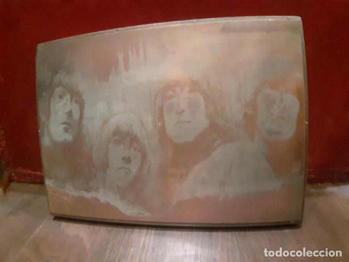 M&uacute;sica de colecci&oacute;n: THE BEATLES PLANCHA DE COBRE GRABADO IMPRENTA / FIRMADA A&Ntilde;O 1969 MEDIDAS 25X18 CMS (GBM)