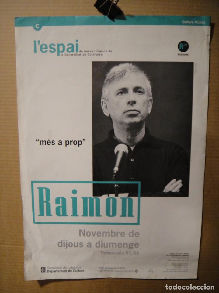 Musique de collection: raimon - temporada 93/94 - cartel de 49 x 34 cnt&ordm;