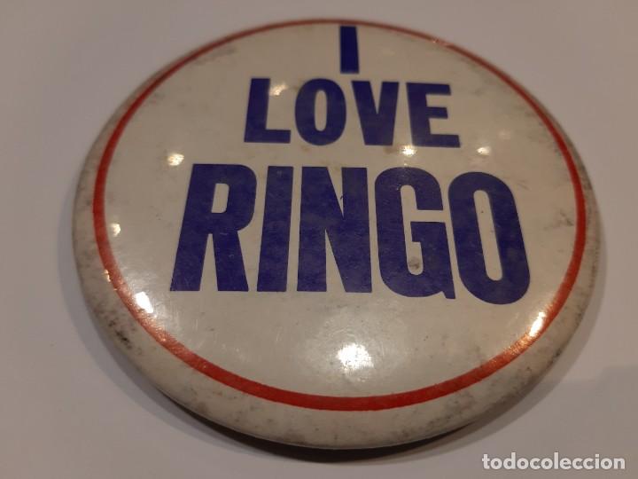 M&uacute;sica de colecci&oacute;n: THE BEATLES MEMORABILIA CHAPA I LOVE RINGO U.S.A A&Ntilde;OS 60 (GBM)